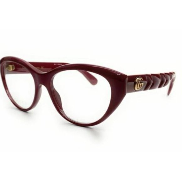 Gucci Women's Burgundy Cat Eye Eyeglasses! - Picture 1 of 3